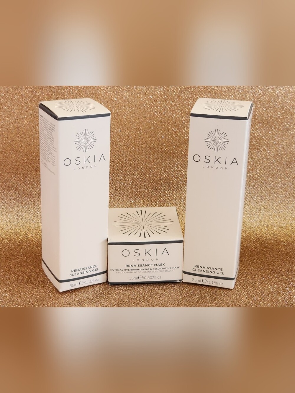 OSKIA London Skincare Travel Bundle - Renaissance Cleansing Gels & Mask NIB